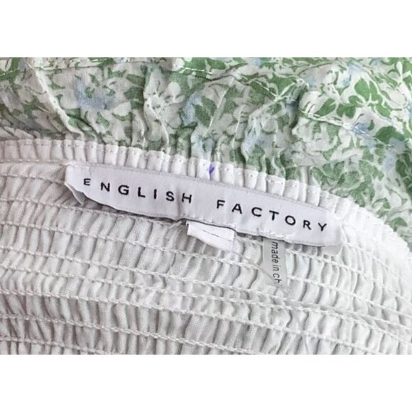 NMT English Factory Green Floral Tiered Smocked Dress 2XL - Picture 10 of 14